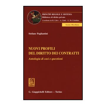 Nuovi Profili Del Diritto Dei Contratti. Antologia Di Casi E Questioni - Pagliantini Stefano - Giappichelli - 9788834849545
