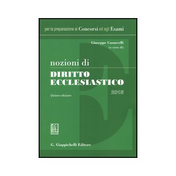 Nozioni Di Diritto Ecclesiastico   [Casuscelli - Giappichelli]