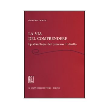 La Via Del Comprendere. Epistemologia Del Processo Di Diritto  - Giorgio Giovanni - Giappichelli - 9788834866931