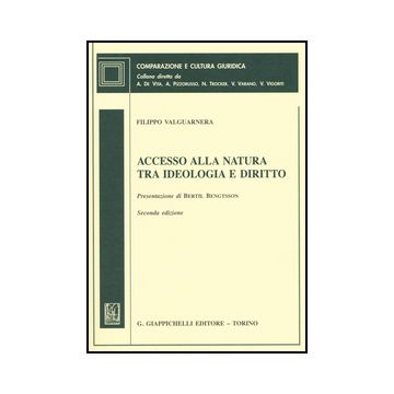 Accesso Alla Natura Tra Ideologia E Diritto - Valguarnera Filippo - Giappichelli - 9788834878255