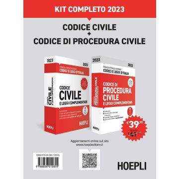 Kit completo Codice civile e Codice di procedura civile 2023