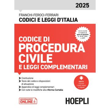 Codice di Procedura civile e leggi complementari 2025. Con aggiornamenti online - Hoepli