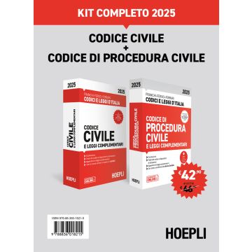 Codice civile e Codice di procedura civile 2025. Kit completo - Hoepli