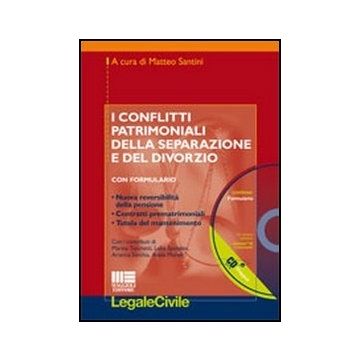 I Conflitti Patrimoniali Della Separazione E Del Divorzio. Con formulario 