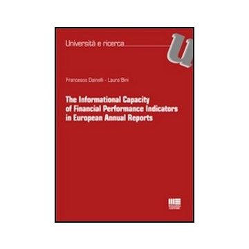 The Informational Capacity Of Financial Performance Indicators In European Annual Reports 