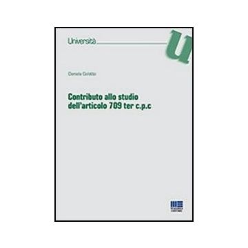 Contributo Allo Studio Dell'articolo 709 Ter C.p.c.