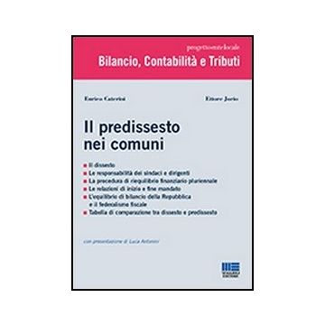 Il Predissesto Nei Comuni 