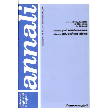 Annali Dell'universita' Degli Studi Di Cagliari. Facolta' Di Economia - Universita' Degli Studi Di Cagliari - Franco Angeli - 9788846452979