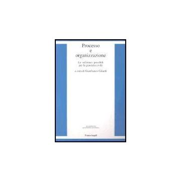 Processo E Organizzazione. Le «riforme» Possibili Per La Giustizia Civile - Gilardi - Franco Angeli - 9788846459909