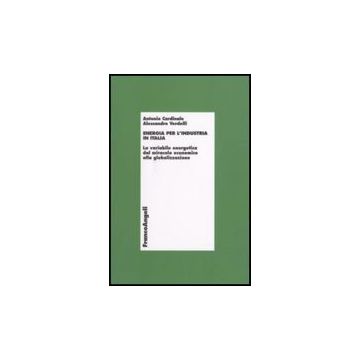 Energia Per L'industria In Italia. La Variabile Energetica Dal Miracolo Economico Alla Globalizzazione - Cardinale Antonio; Verdelli Alessandro - Franco Angeli - 9788846492647