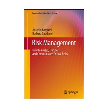 Risk Management. How To Assess, Transfer And Communicate Critical Risks - Borghesi Antonio; Gaudenzi Barbara - Springer Verlag Italia - 9788847025301
