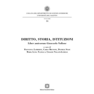 Diritto, storia, istituzioni. Liber amicorum Giancarlo Vallone