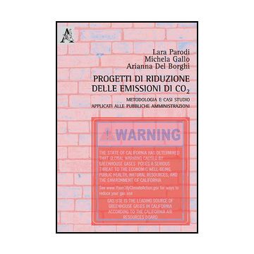 Progetti Di Riduzione Delle Emissioni Di Co2. Metodologia E Casi Studio  Applicati Alle Pubbliche Amministrazioni - Parodi Lara; Gallo Michela; Del Borghi Adriana - Aracne - 9788854869820