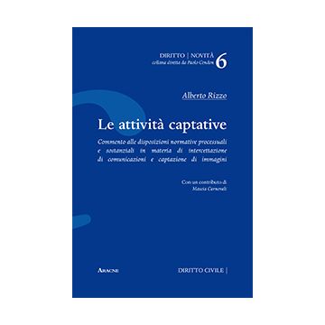 Le Attivita' Captative  - Rizzo Alberto - Aracne - 9788854873261