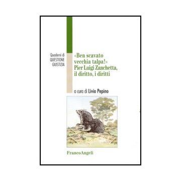 Ben scavato vecchia talpa. Pier Luigi Zanchetta, il diritto, i diritti - Pepino L.  - Franco Angeli - 9788856846874 - Giurisprudenza E Argomenti D'interesse Generale
