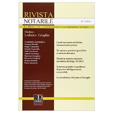Rivista Notarile n. 1 del 2015      [ Dike Giuridica Editrice]