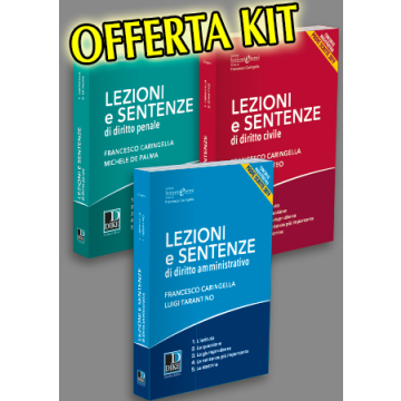 KIT Lezioni e Sentenze 2018 : Lezioni e Sentenze di Diritto Amministrativo 2018. Concorso magistratura. Prove scritte 2019 + Lezioni e Sentenze di Diritto Civile 2018/2019 + Lezioni e Sentenze di Diritto Penale 2018/20D19