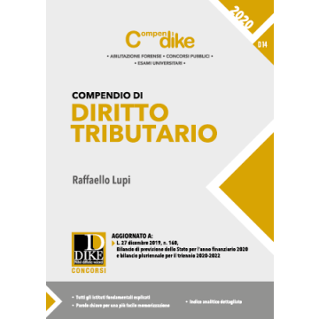 compendio di diritto tributario 2020 raffaello lupi dike