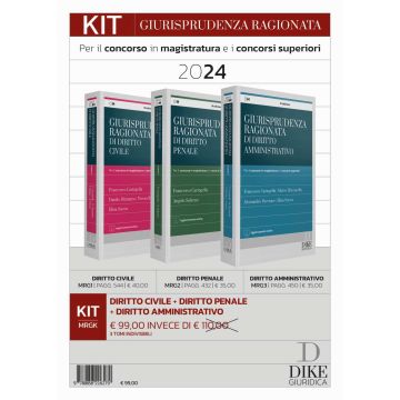Kit giurisprudenza ragionata. Civile, amministrativo e penale. Per il concorso in magistratura e concorsi superiori