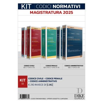 Kit codici normativi magistratura 2025. Con aggiornamento online (Caringella - Dike)