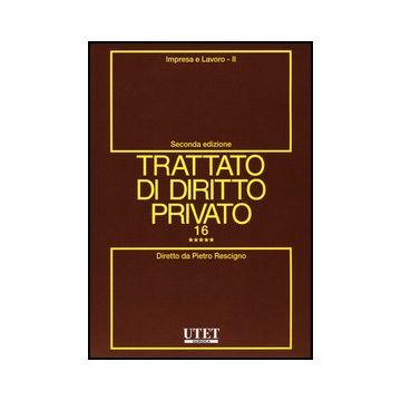 Trattato Di Diritto Privato Impresa E Lavoro - Rescigno P.  - Utet Giuridica - 9788859808435