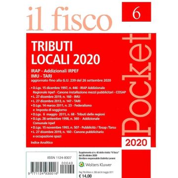 Tributi locali 2020 Irap Irpef Imu Tari Il fisco wolter kluwer