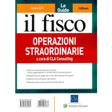 Operazioni straordinarie (Ottobre 2019)