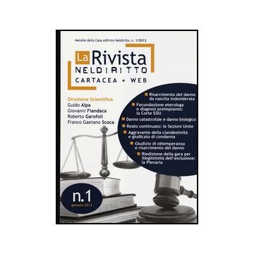 La Rivista Di Neldiritto - Numero 1/2013 - Neldiritto.it - 9788866571513