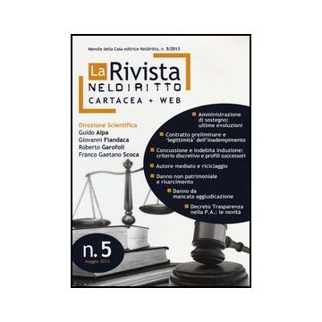 La Rivista Di Neldiritto - Numero 5/2013 - Neldiritto.it - 9788866572121