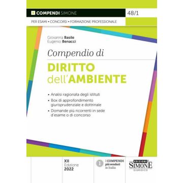 Compendio di diritto dell'ambiente 2022 simone
