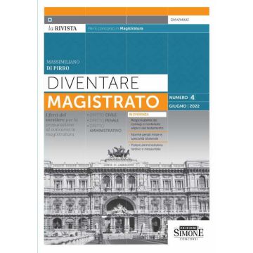 Diventare magistrato giugno 2022 rivista per il concorso simone
