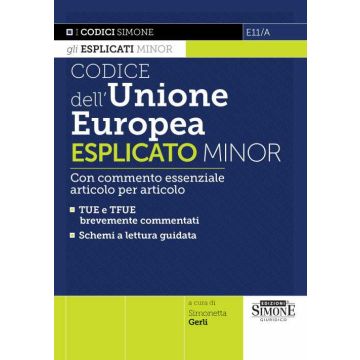 Codice dell'Unione Europea esplicato Minor. Con commento essenziale articolo per articolo