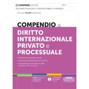 Compendio di diritto internazionale privato e processuale 2023
