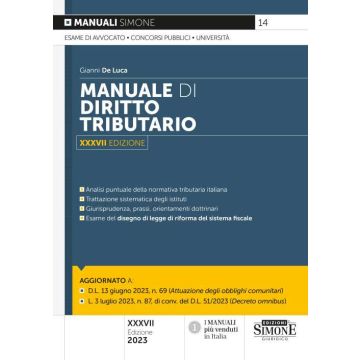 Manuale di diritto tributario 2023