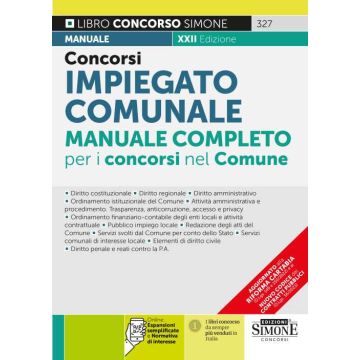Concorso impiegato comunale. Manuale completo per i concorsi nel Comune 2023. Con QR-Code