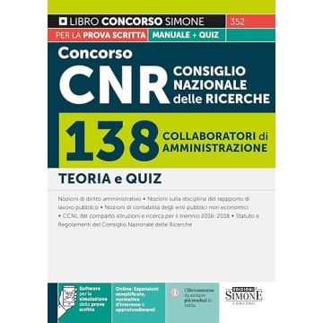 Concorso CNR Consiglio Nazionale delle Ricerche 138 Collaboratori di amministrazione - Teoria e Quiz 