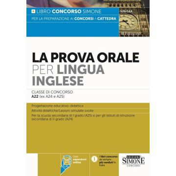 La prova orale per lingua inglese concorso a cattedra a22 anno 2024 simone edizoni