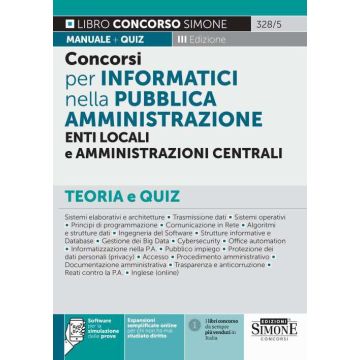 Concorsi per informatici nella pubblica amministrazione enti locali e amministrazioni centrali 2024 simone