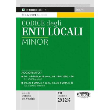 Codice degli enti locali 2024 minor simone