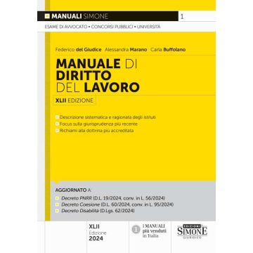 Manuale di diritto del lavoro 2024 - Simone