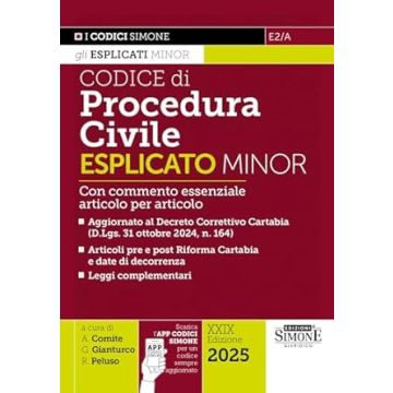 Codice di Procedura Civile Esplicato con QR-Code 2025 (Codici Esplicati Minor)