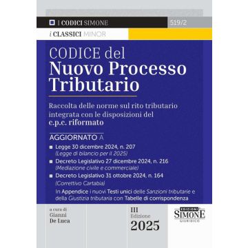 Codice del nuovo processo tributario. Raccolta delle norme sul rito tributario integrata con le disposizioni del c.p.c. rifomato 3/ed. (Codici Simone)