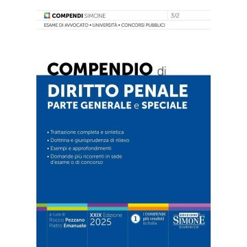 Compendio di diritto penale. Parte generale e speciale 2025 - Simone