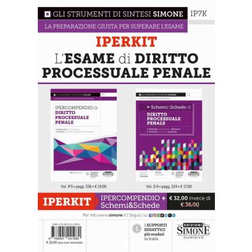 Iperkit. L'esame di diritto processuale penale: Ipercompendio + Schemi&Schede 2025 Simone