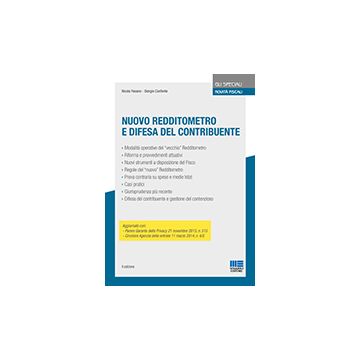 Nuovo Redditometro E Difesa Del Contribuente - Confente Giorgio; Fasano Nicola - Maggioli Editore - 9788891604026