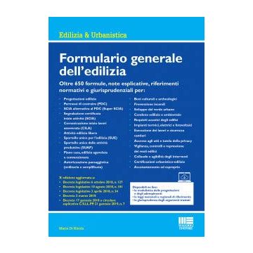 Formulario generale dell'edilizia Maggioli Editore