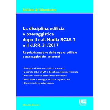 La disciplina edilizia e paesaggistica dopo il c.d Madia SCIA 2 e il d.P.R. 31/2017. Regolarizzazione delle opere edilizie e paesaggistiche esistenti