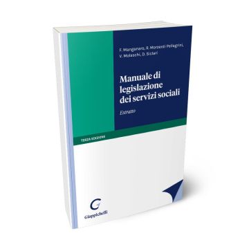Manuale di legislazione dei servizi sociali. Estratto 3/ed.d