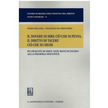 Il dovere di dire ciò che si pensa, il diritto di tacere ciò che si crede. Pluralità di idee non rinunciando alla propria identità