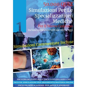 50000 quiz simulazioni per le specializzazioni mediche commentate test ammissione